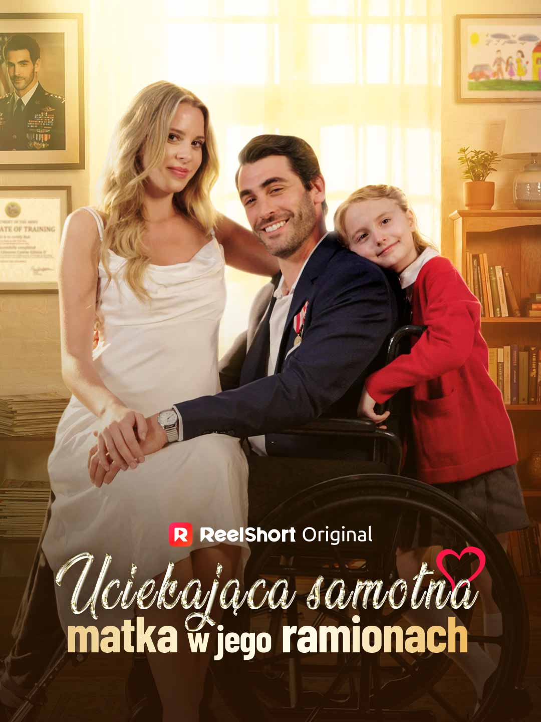 Uciekająca samotna matka w jego ramionach