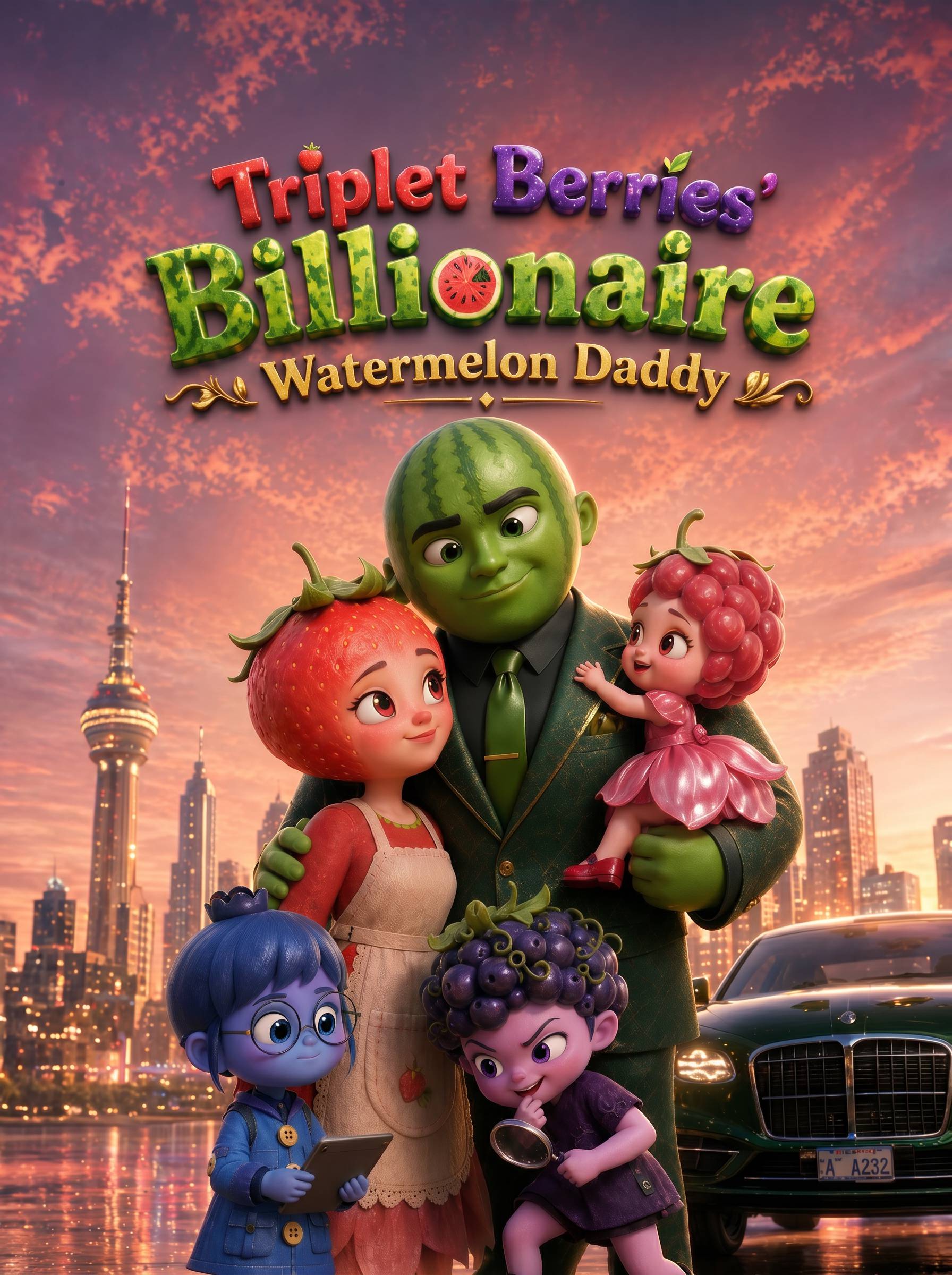 Triplet Berries: Billionaire Watermelon Daddy