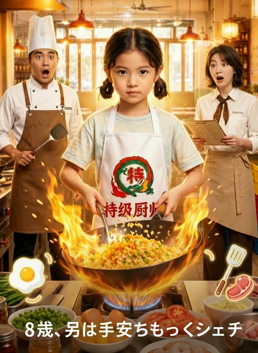 ８歳、実は天才ちびっこシェフ
