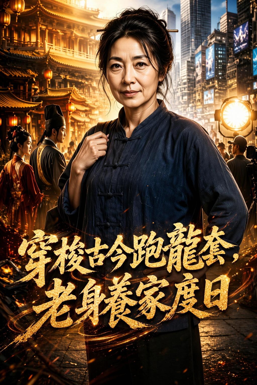 穿梭古今跑龍套，老身養家度日