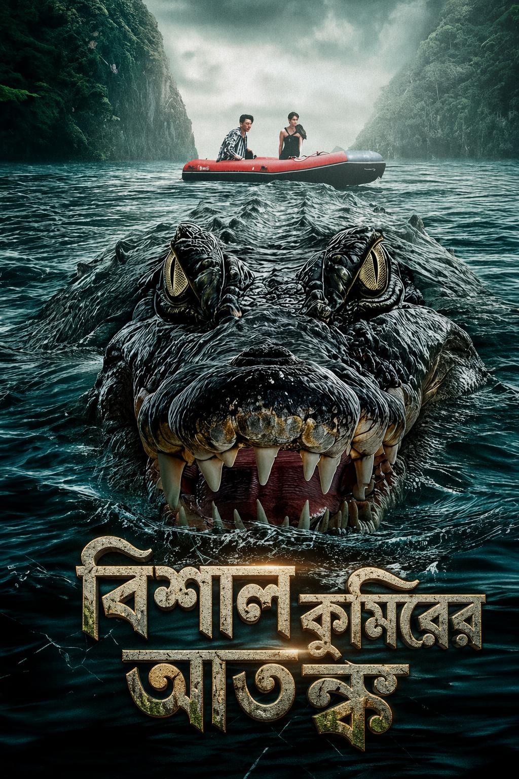 বিশাল কুমিরের আতঙ্ক