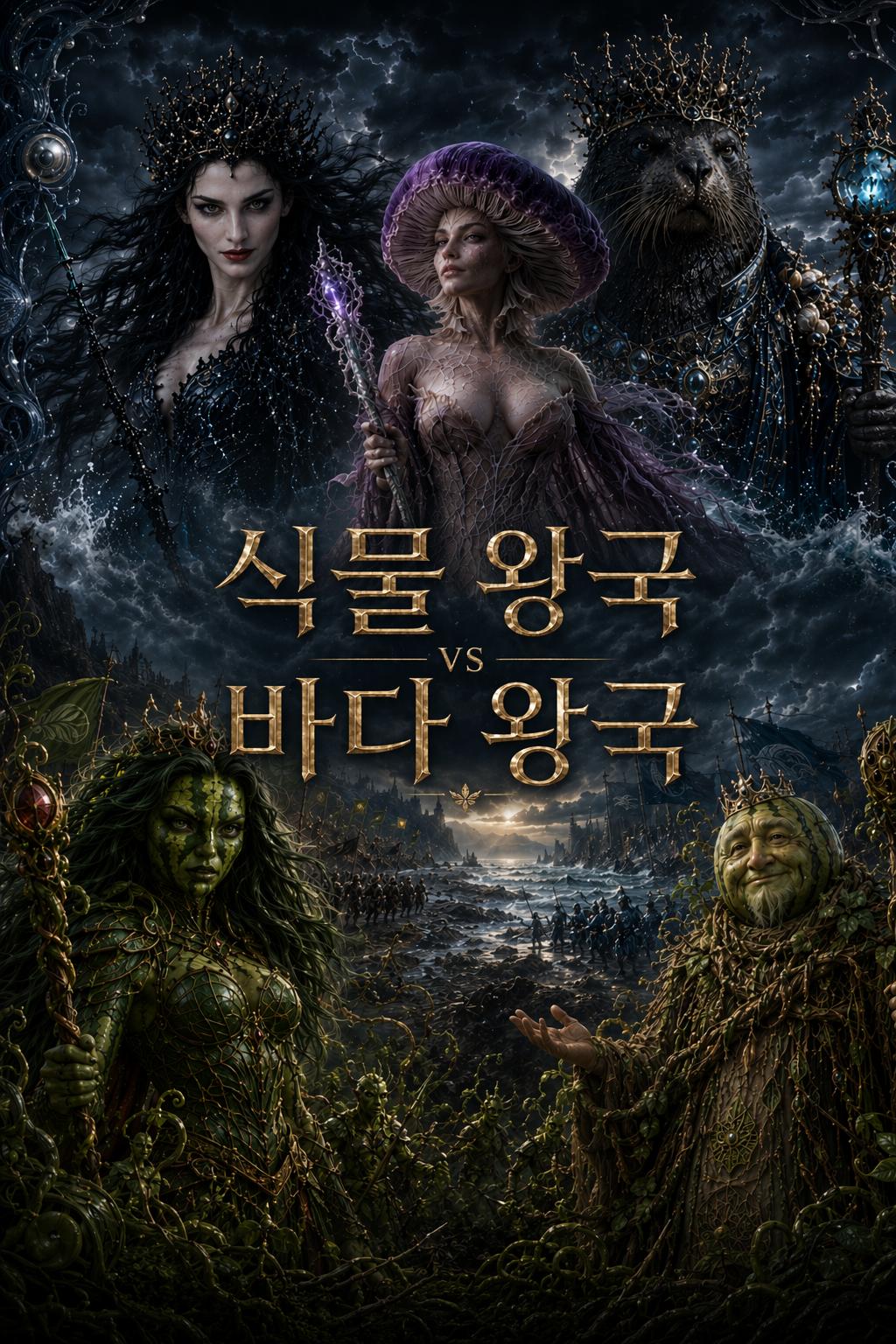 식물 왕국 vs 바다 왕국