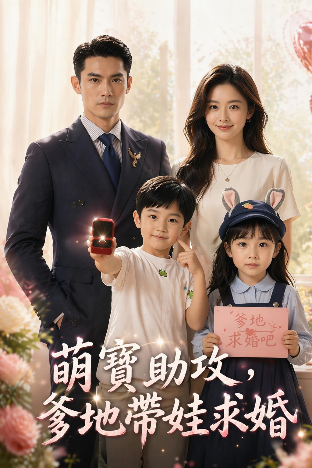 萌寶助攻，爹地帶娃求婚