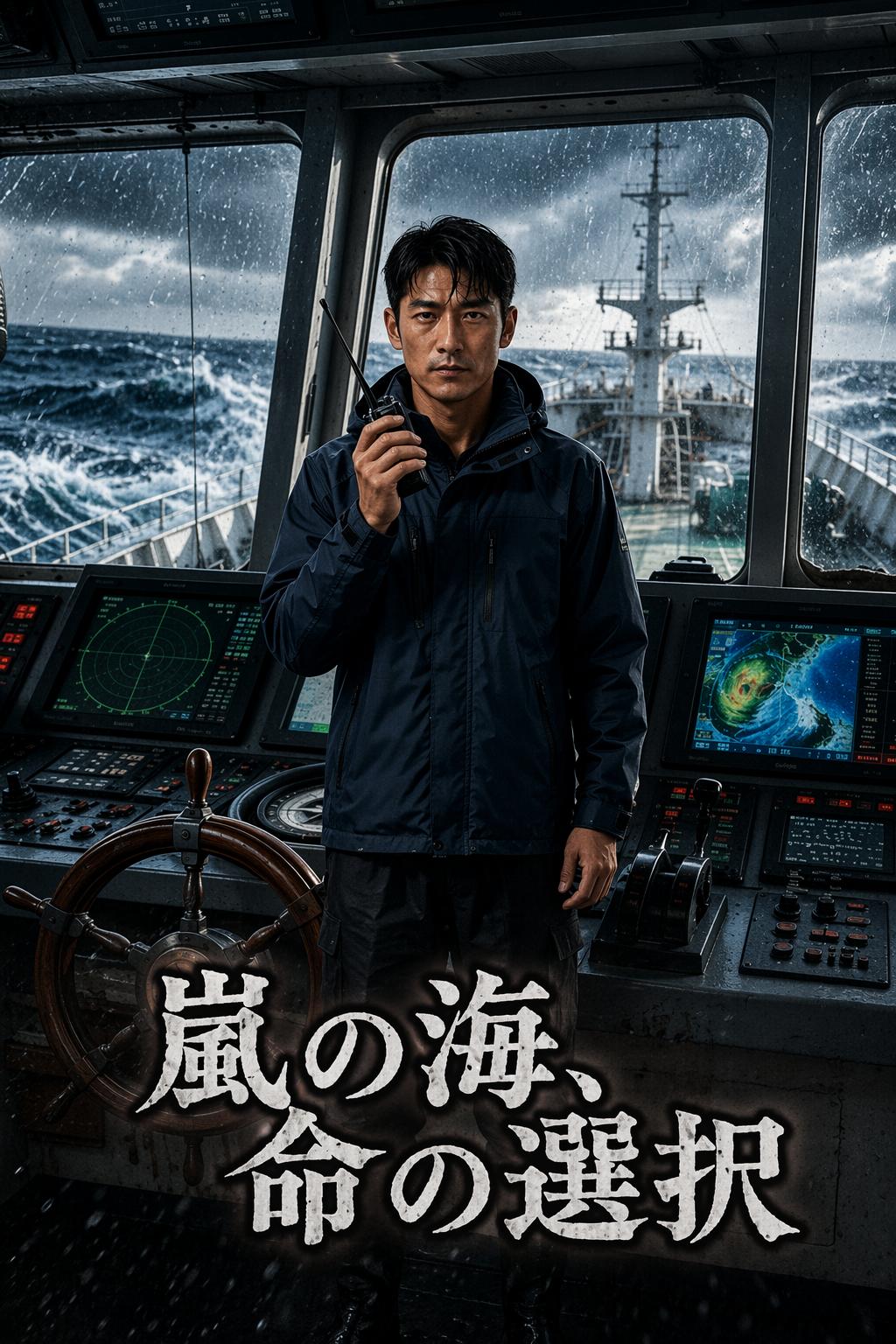 嵐の海、命の選択