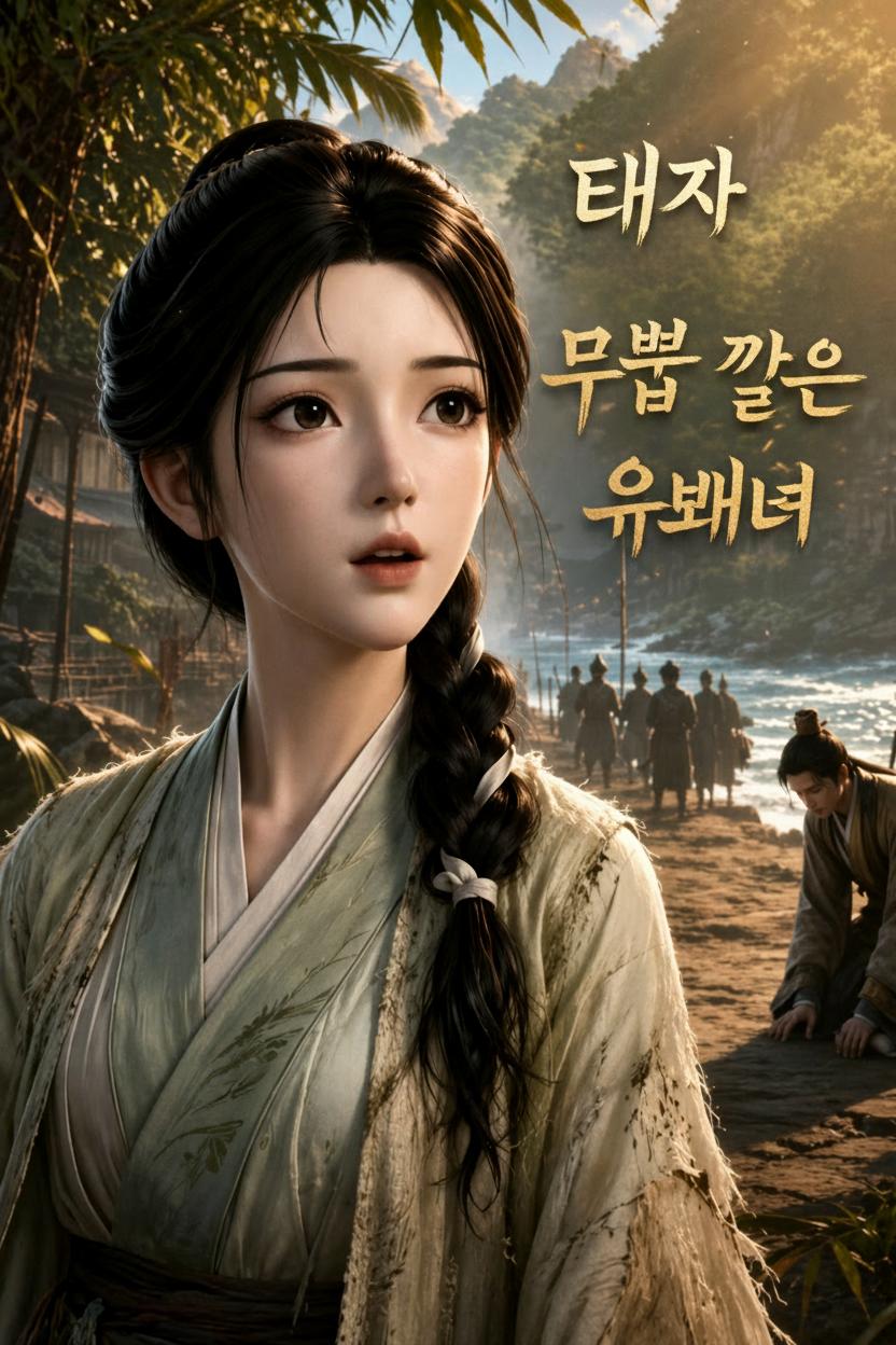 태자가 무릎 꿇은 유배녀