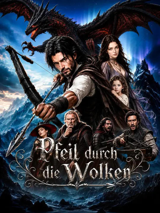 Pfeil durch die Wolken