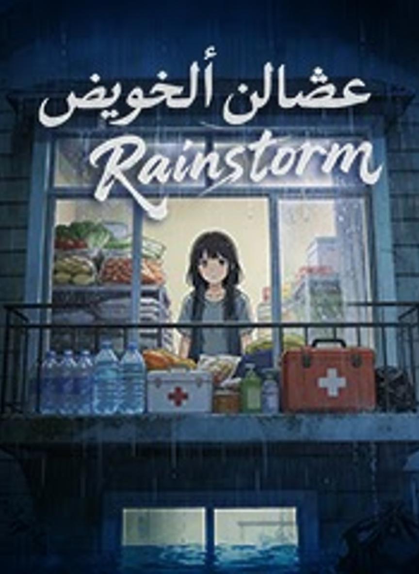 عاصفة مطرية مروعة