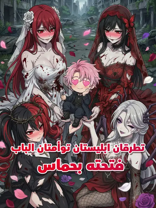 تطرقان ابليستان توأمتان الباب… فتحته بحماس