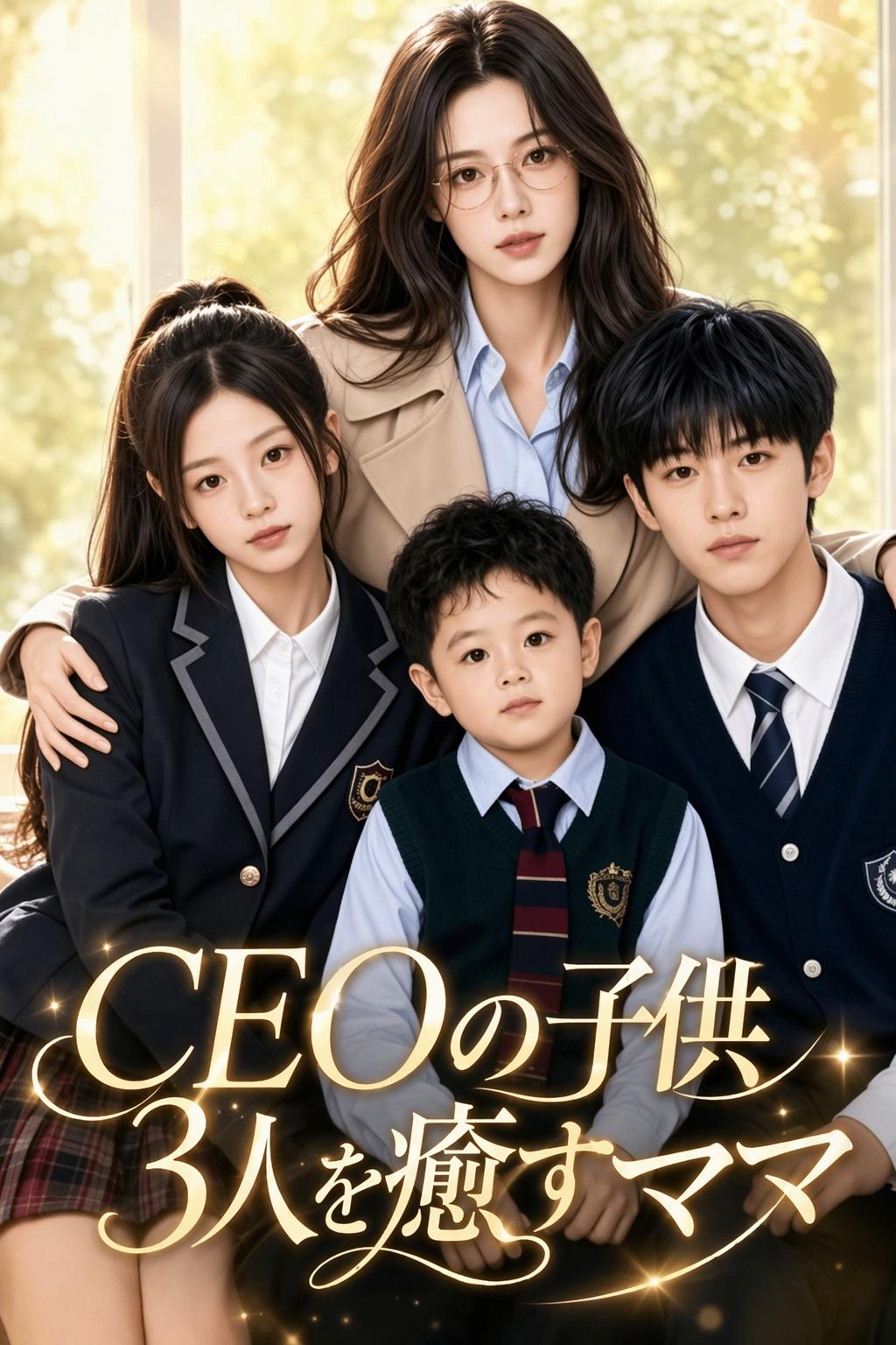 CEOの子供3人を癒すママ