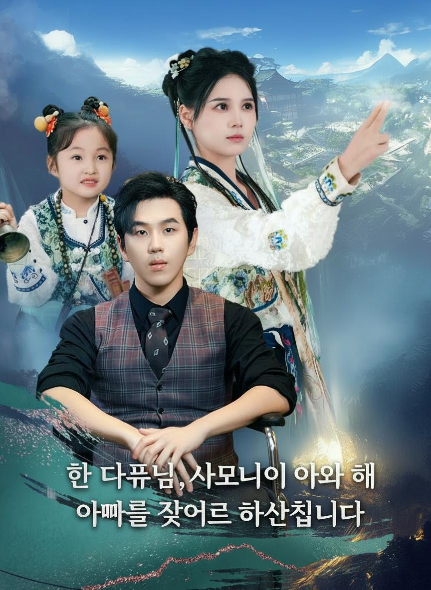 한 대표님, 사모님이 아이와 함께 아빠를 찾으러 하산했습니다