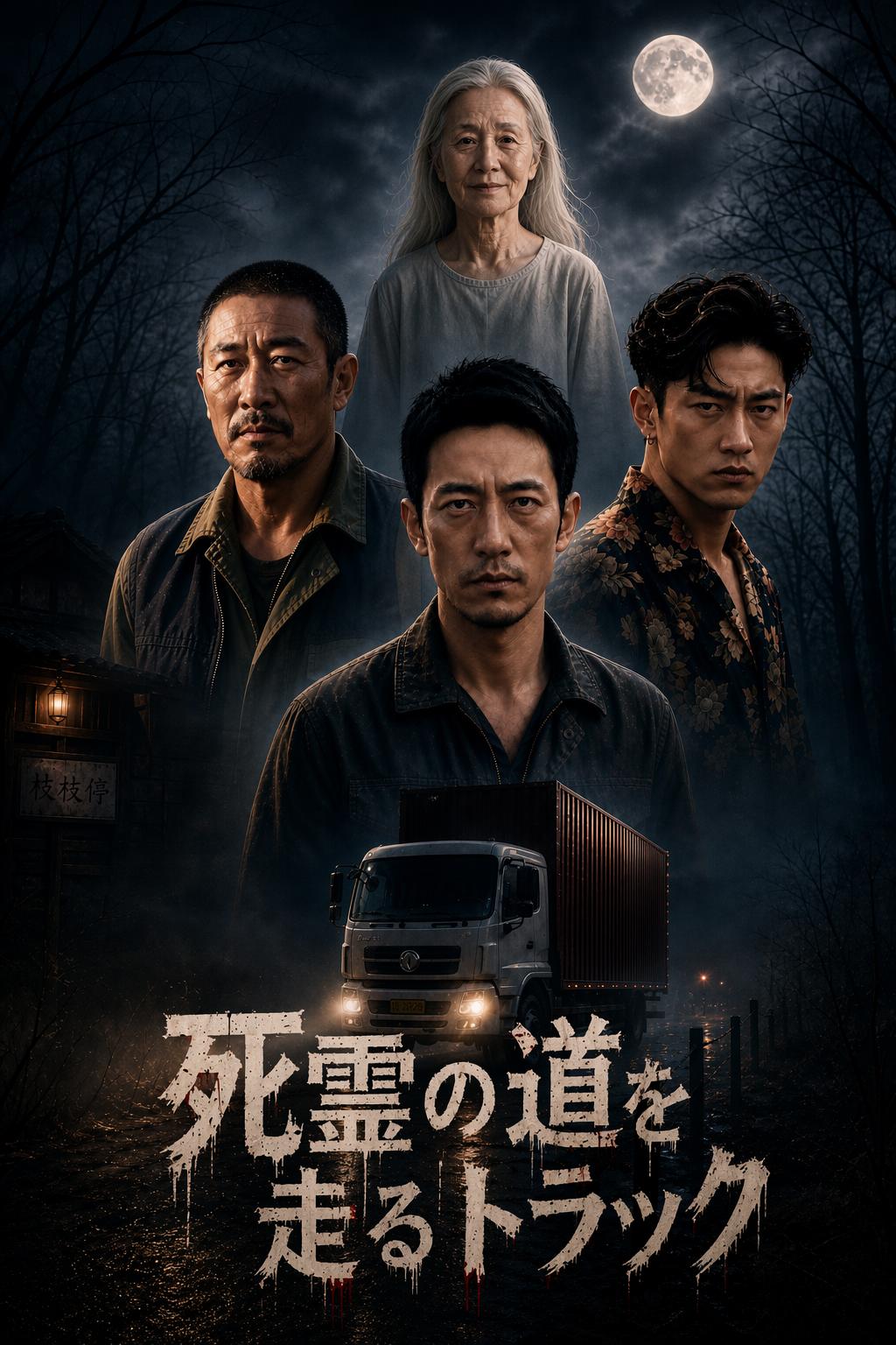 死霊の道を走るトラック