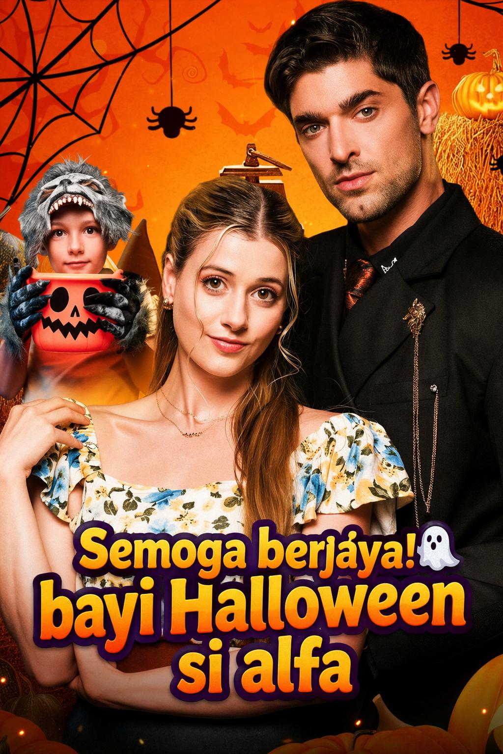 Semoga berjaya! bayi Halloween si alfa