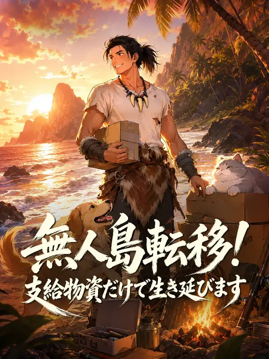 無人島移転！～支給物資だけで生き延びます～