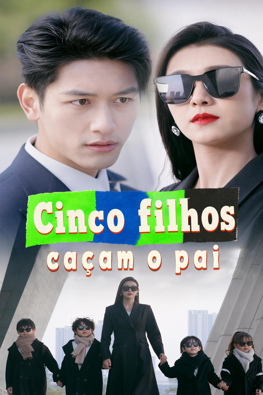 Cinco filhos caçam o pai