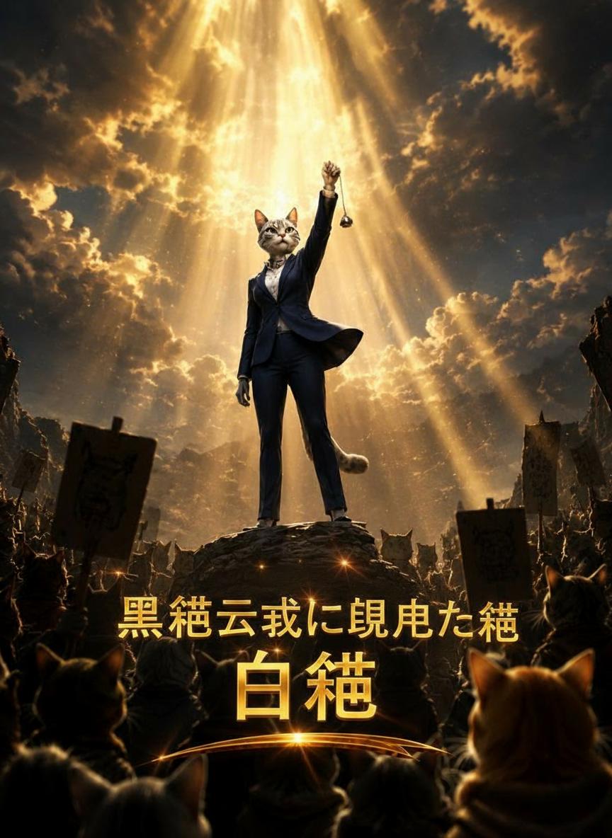 捨てられた銀色の猫