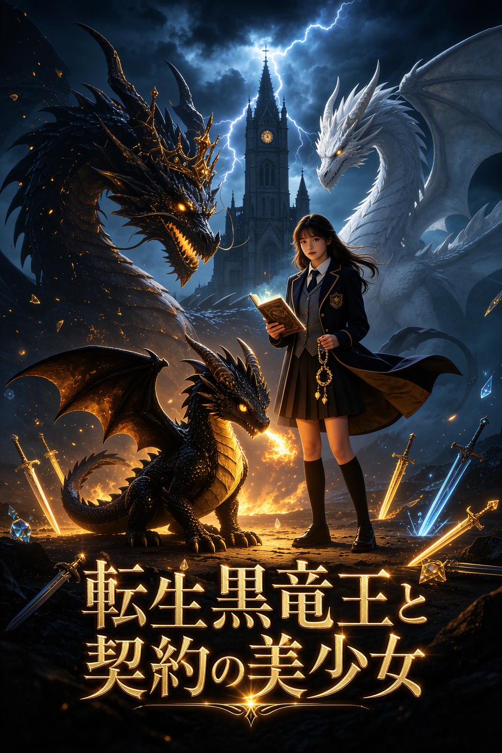 転生黒竜王と契約の美少女