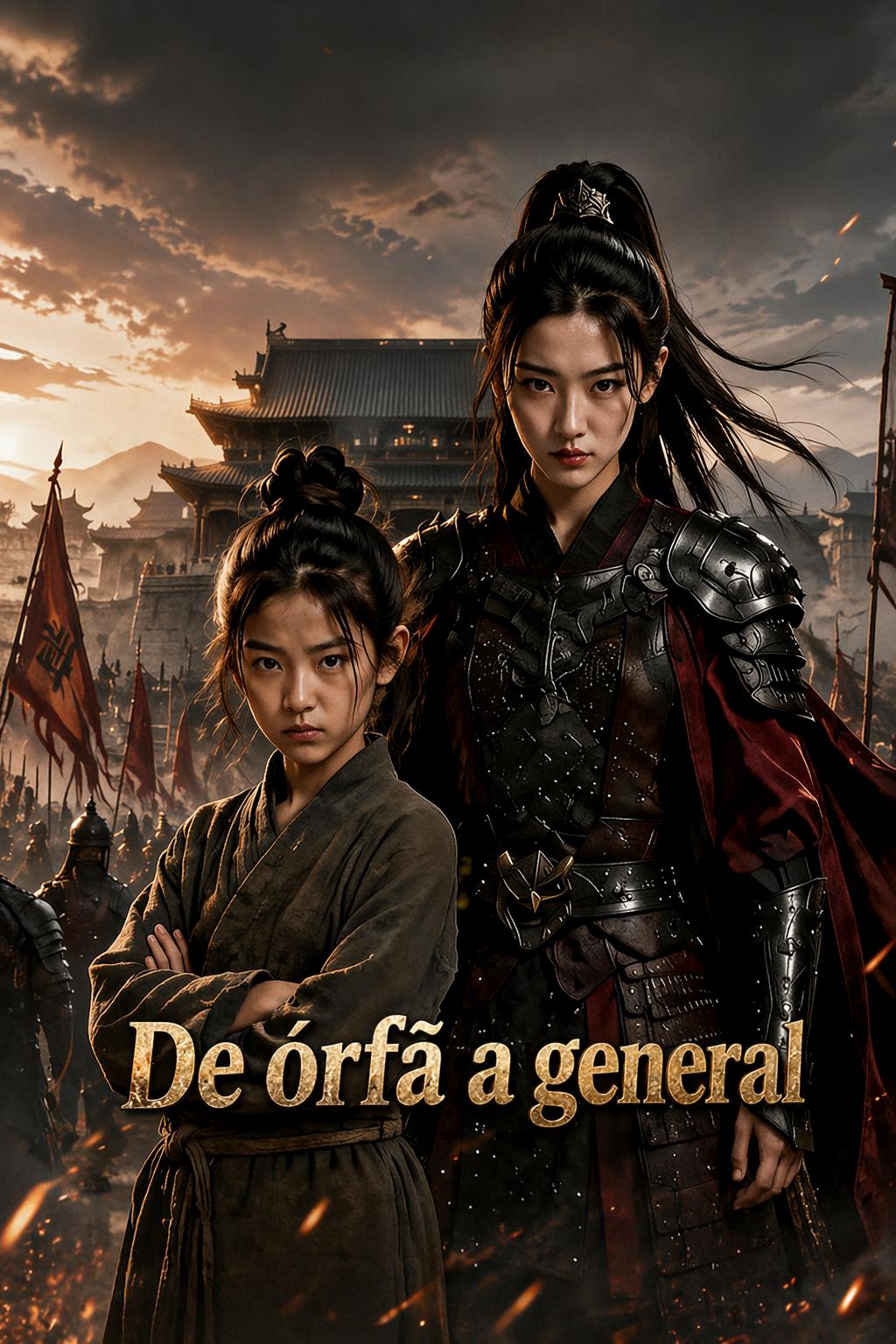 De órfã a general