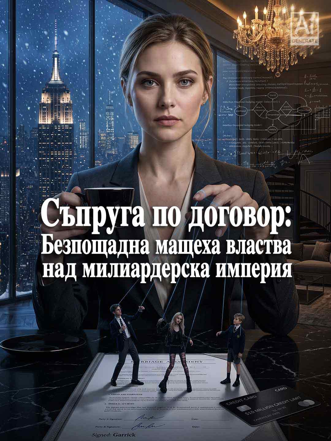 Съпруга по договор: Безпощадна мащеха властва над милиардерска империя