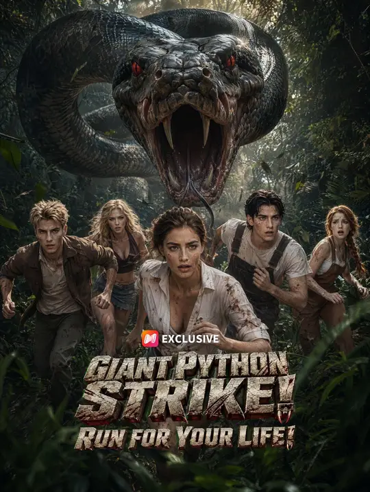 Giant Python Strike! Run for Your Life!
