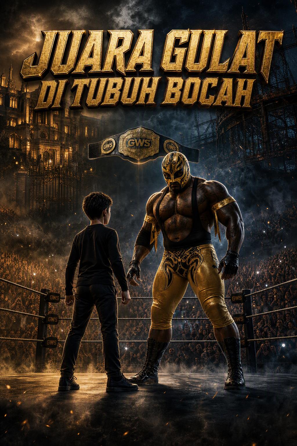 Juara Gulat di Tubuh Bocah