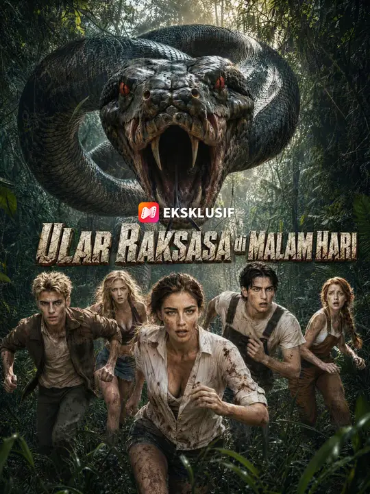 Ular Raksasa di Malam Hari