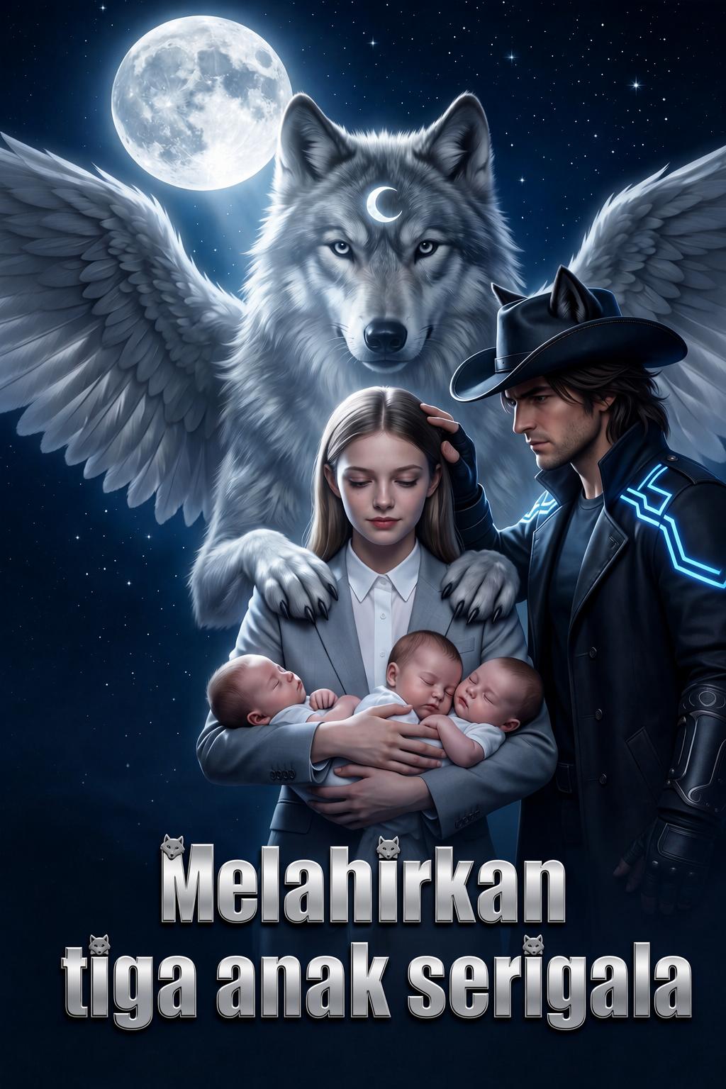 Melahirkan tiga anak serigala