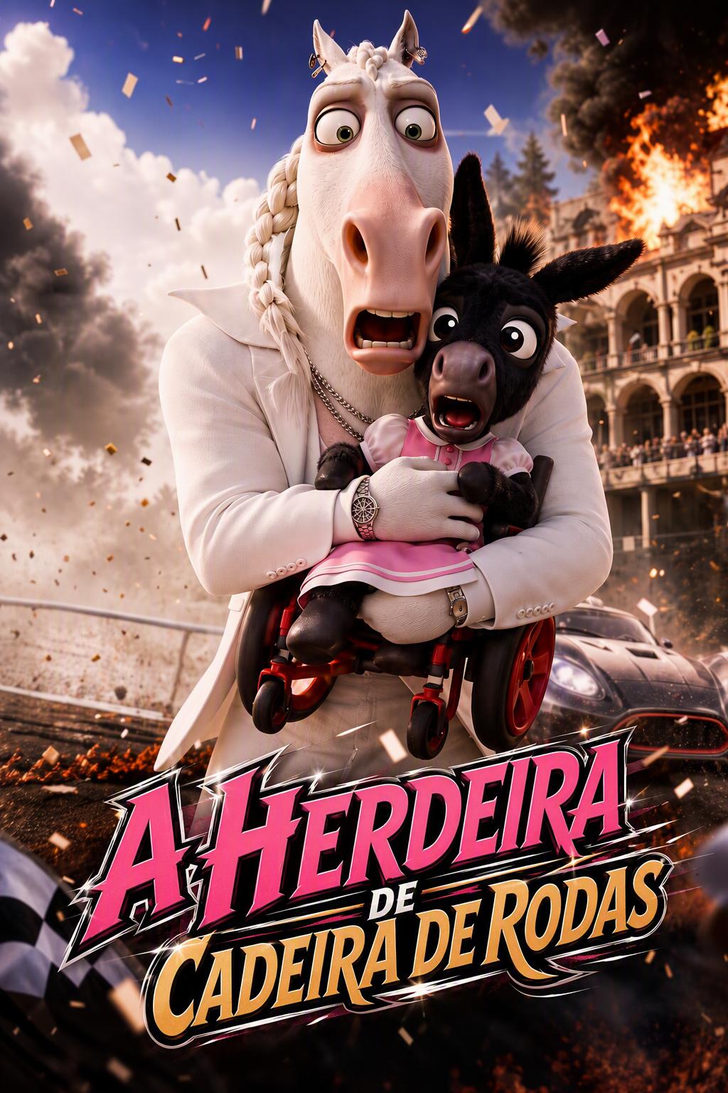 A herdeira de cadeira de rodas