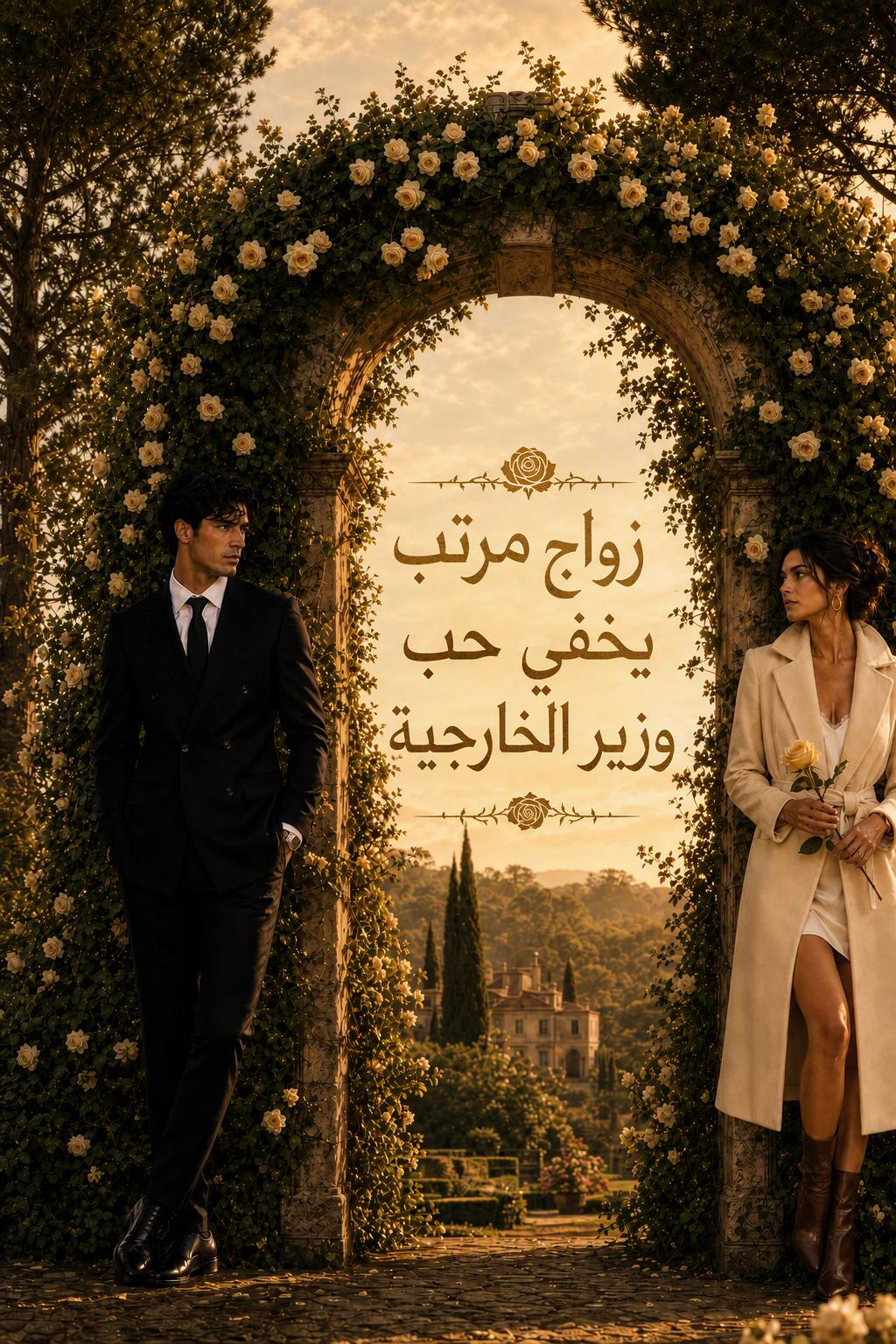 الوردة وشجرة الصنوبر