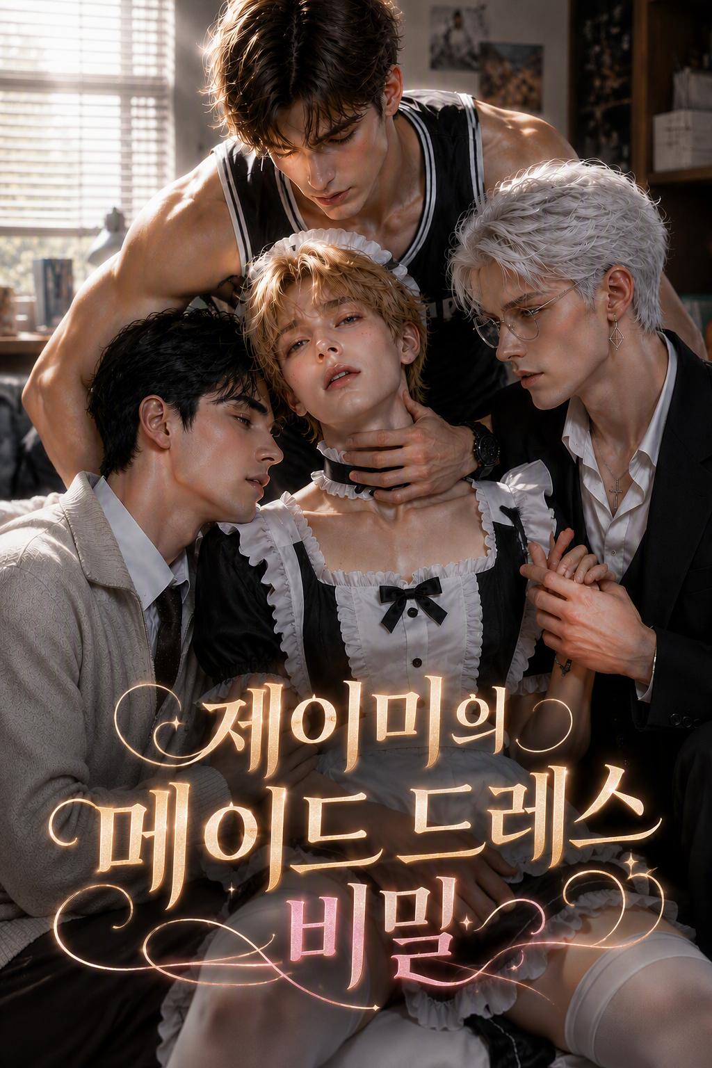 룸메이트 세 명에게 메이드복 차림을 들켜버렸다