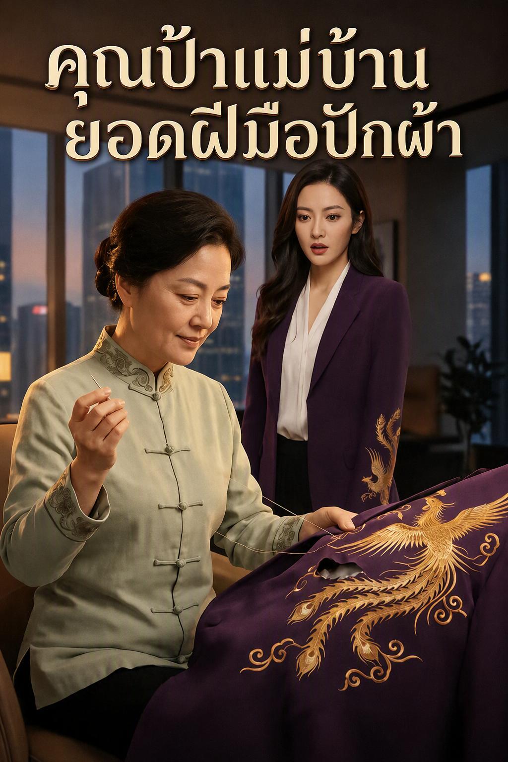 คุณป้าแม่บ้าน ยอดฝีมือปักผ้า
