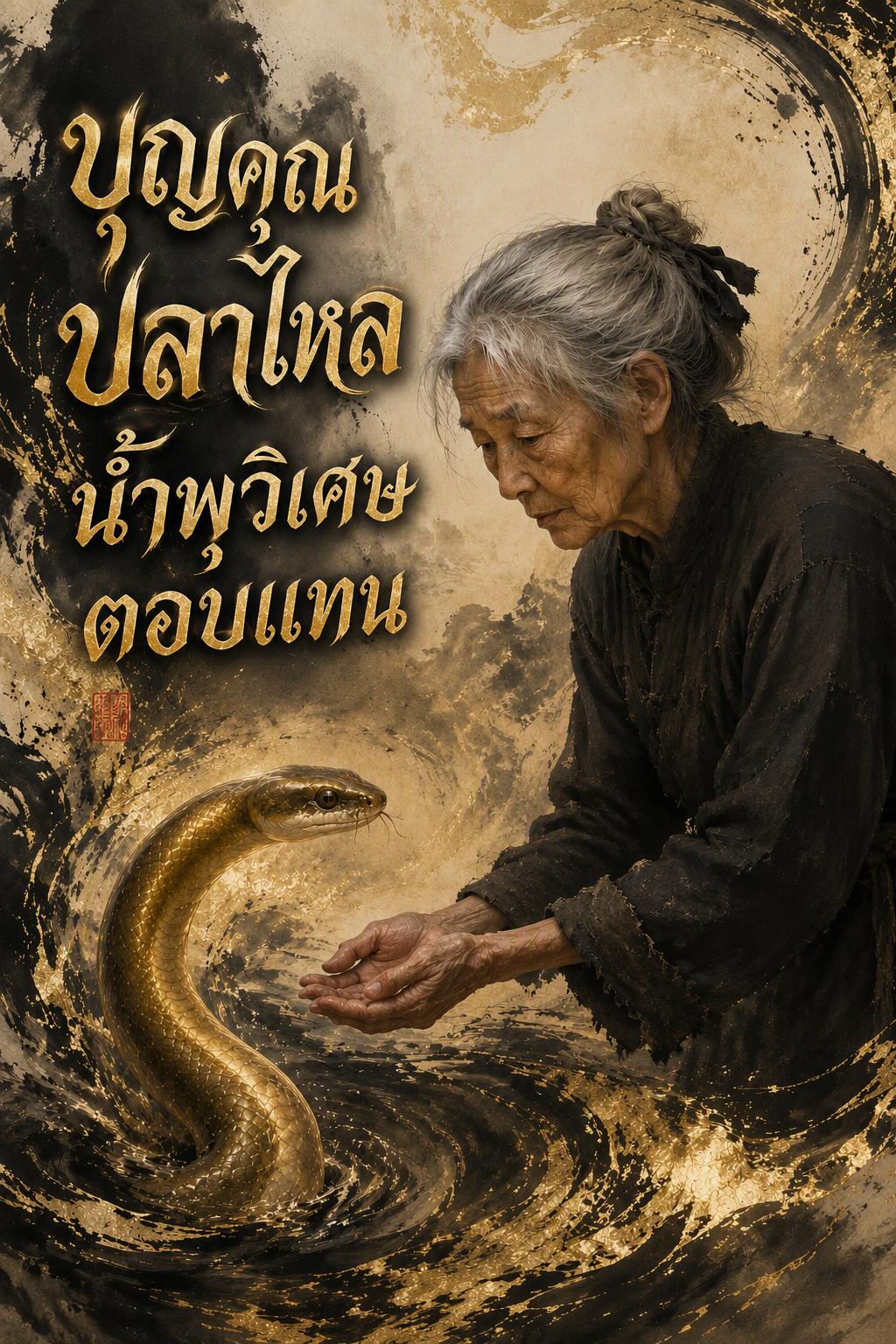 น้ำพุวิเศษตอบแทนคุณปลาไหล
