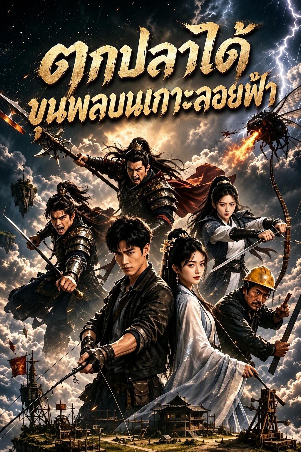 ตกปลาได้ขุนพลบนเกาะลอยฟ้า