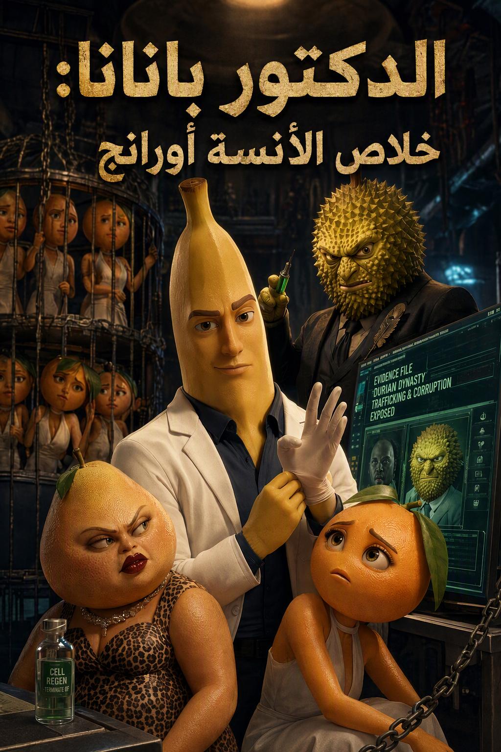 الموزة العاجزة هي خلاص الفتاة البرتقالية