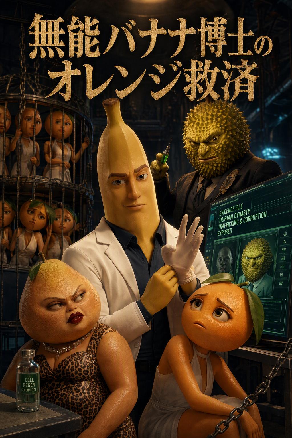 不能なバナナはオレンジ色の少女を救う