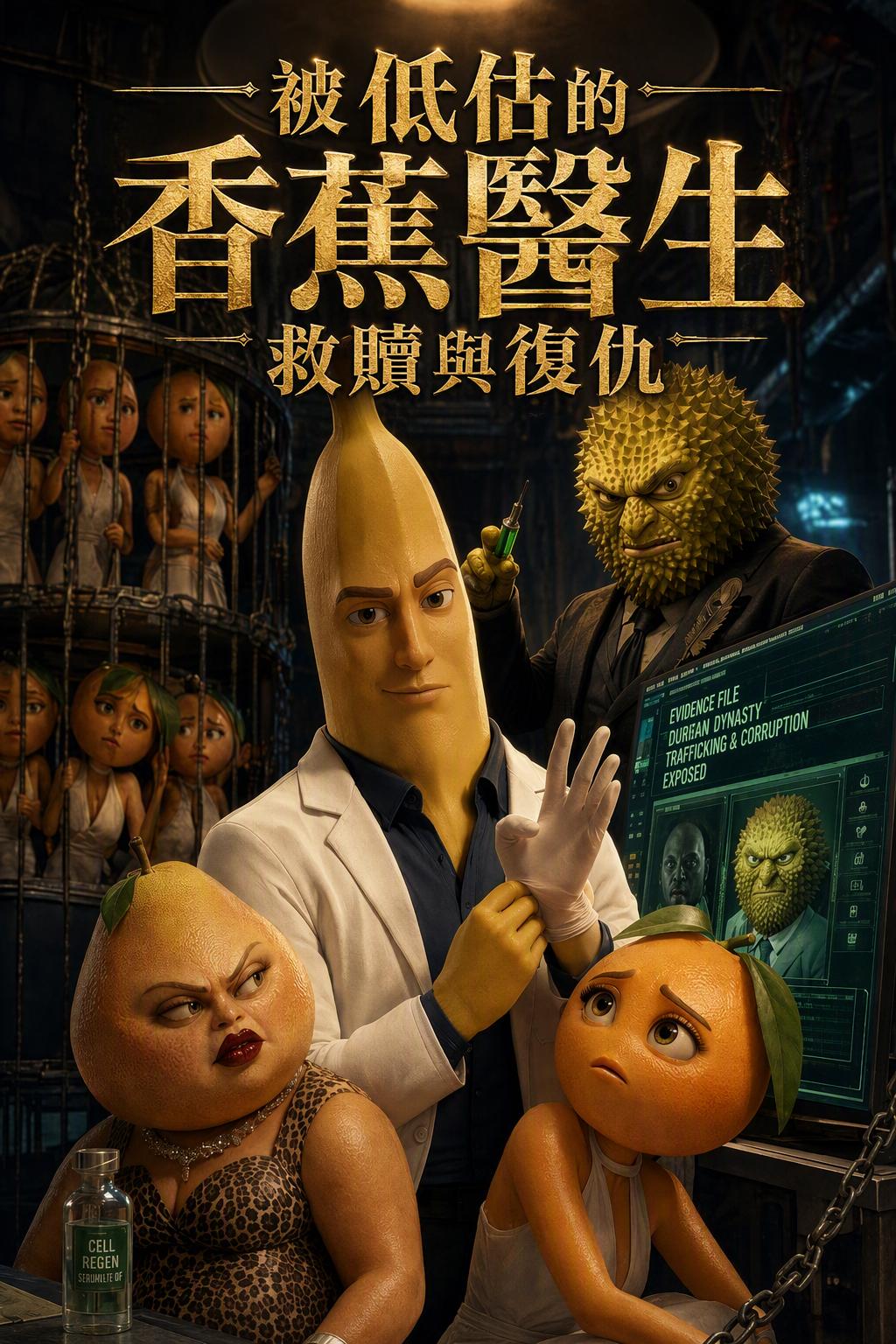 无力的香蕉是橙色女孩的救赎