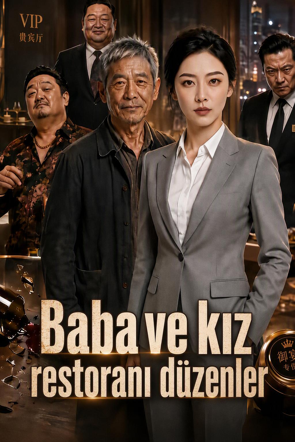 Baba ve kız restoranı düzenler