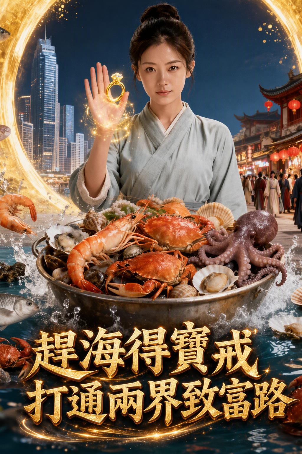 趕海得寶戒打通兩界致富路