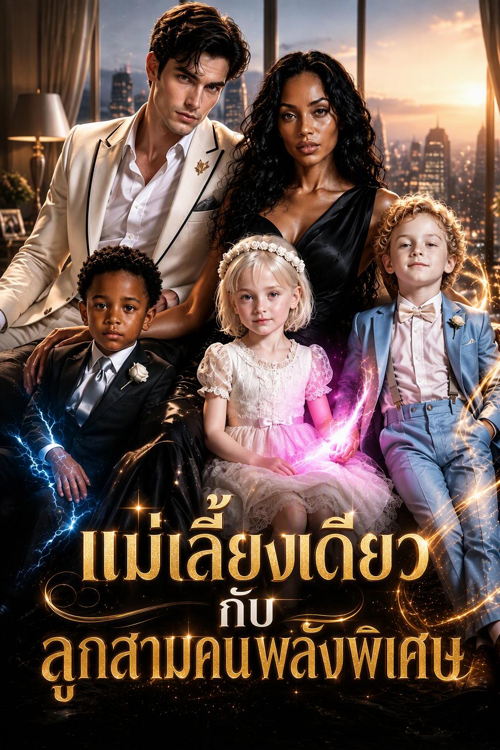 แม่เลี้ยงเดี่ยวกับลูกสามคนพลังพิเศษ