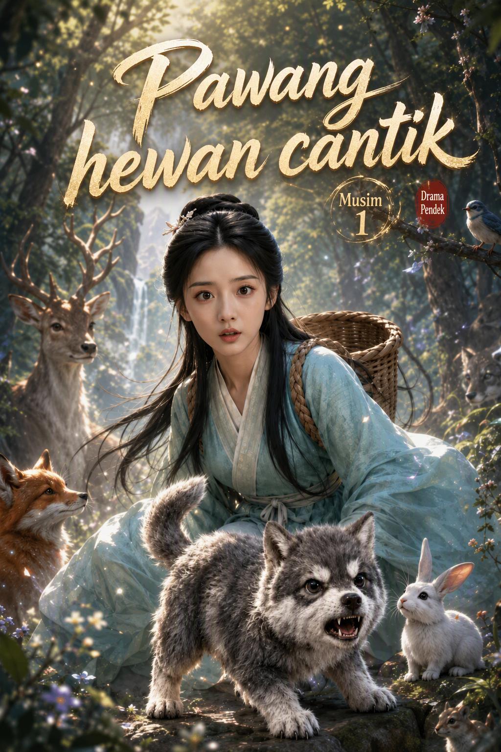 Pawang hewan cantik