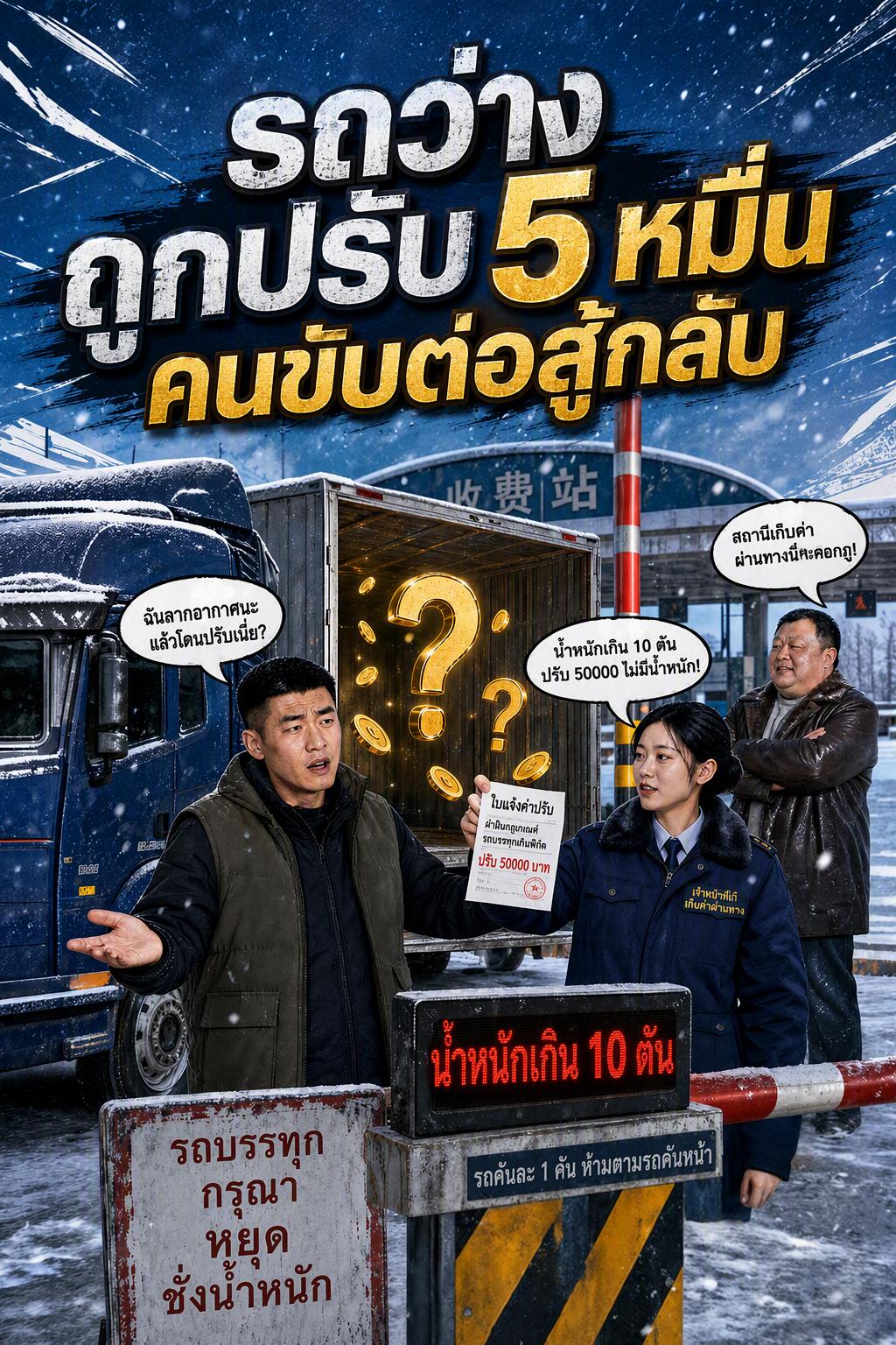 รถว่างถูกปรับ 5 หมื่น คนขับต่อสู้กลับ