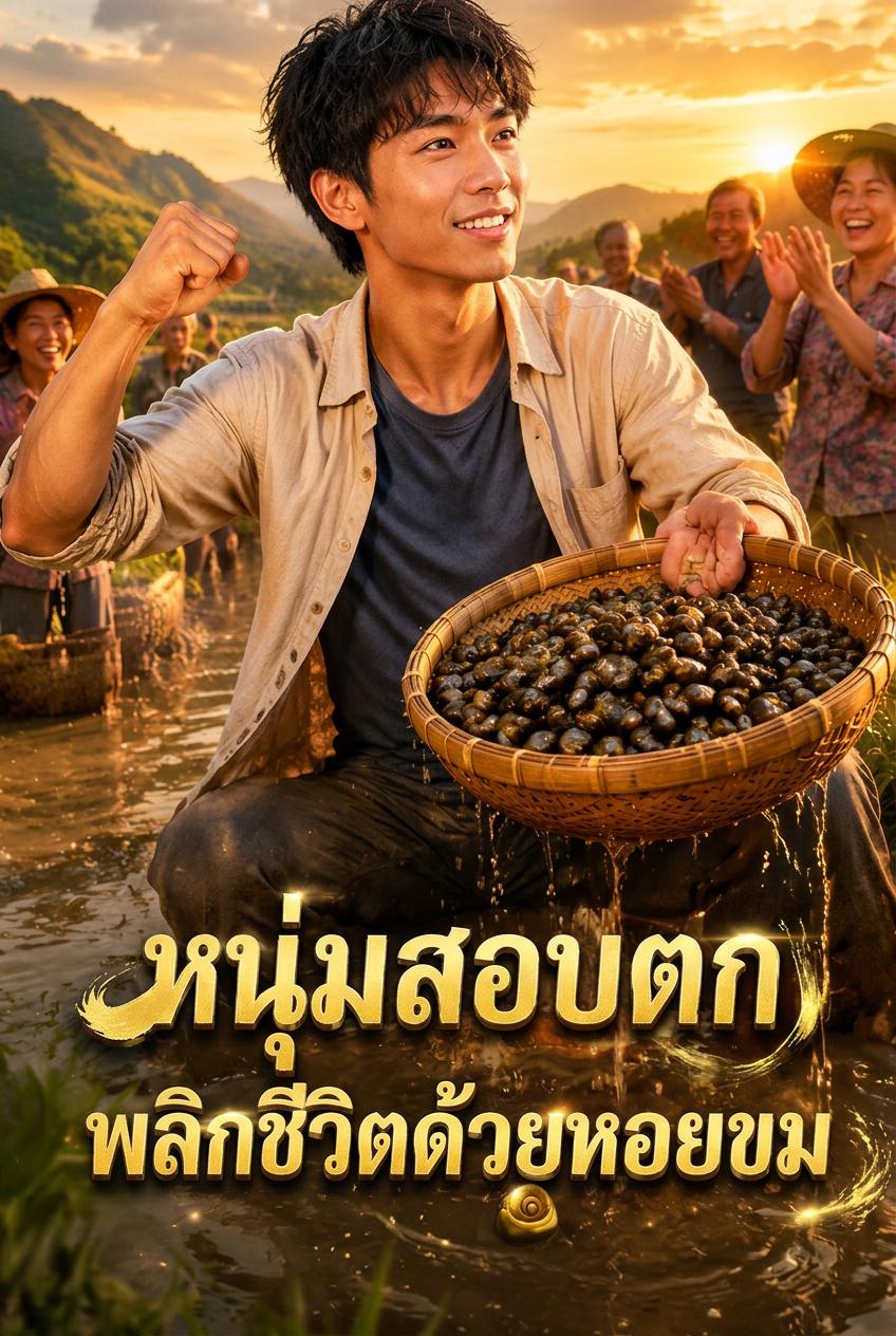 หนุ่มสอบตก พลิกชีวิตด้วยหอยขม