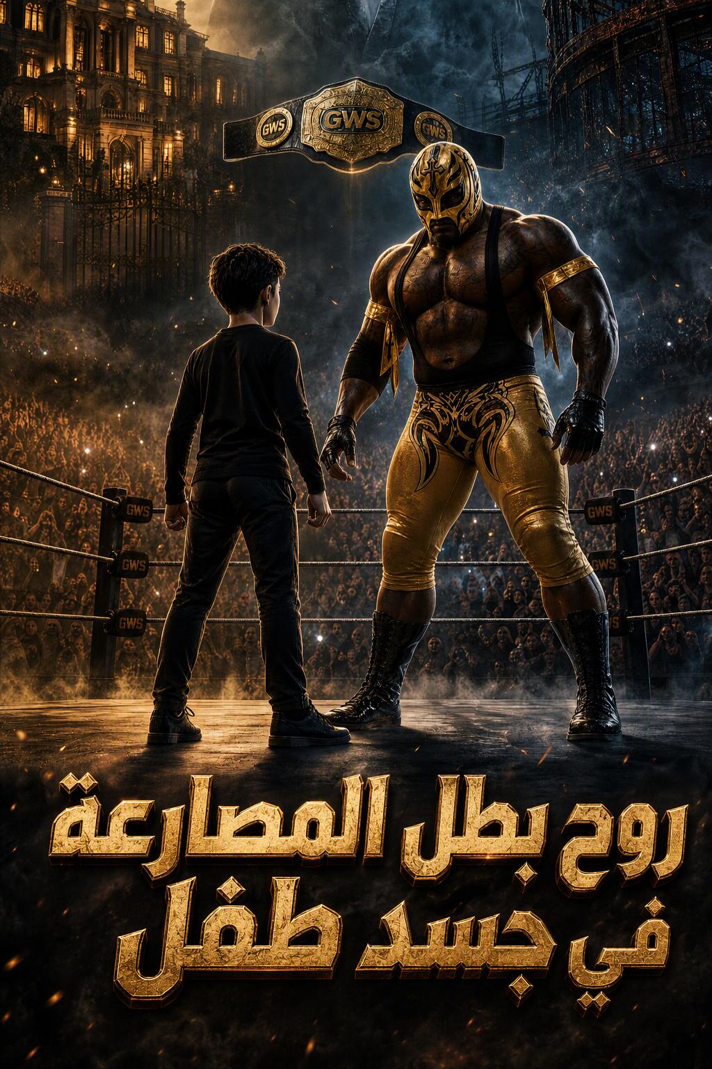 روح بطل المصارعة في جسد طفل