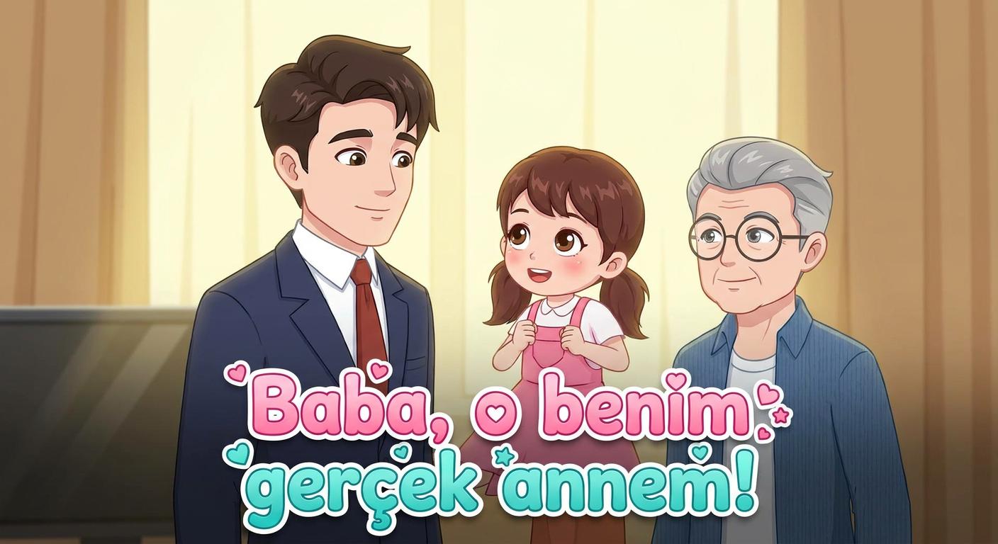 Baba, o benim gerçek annem!