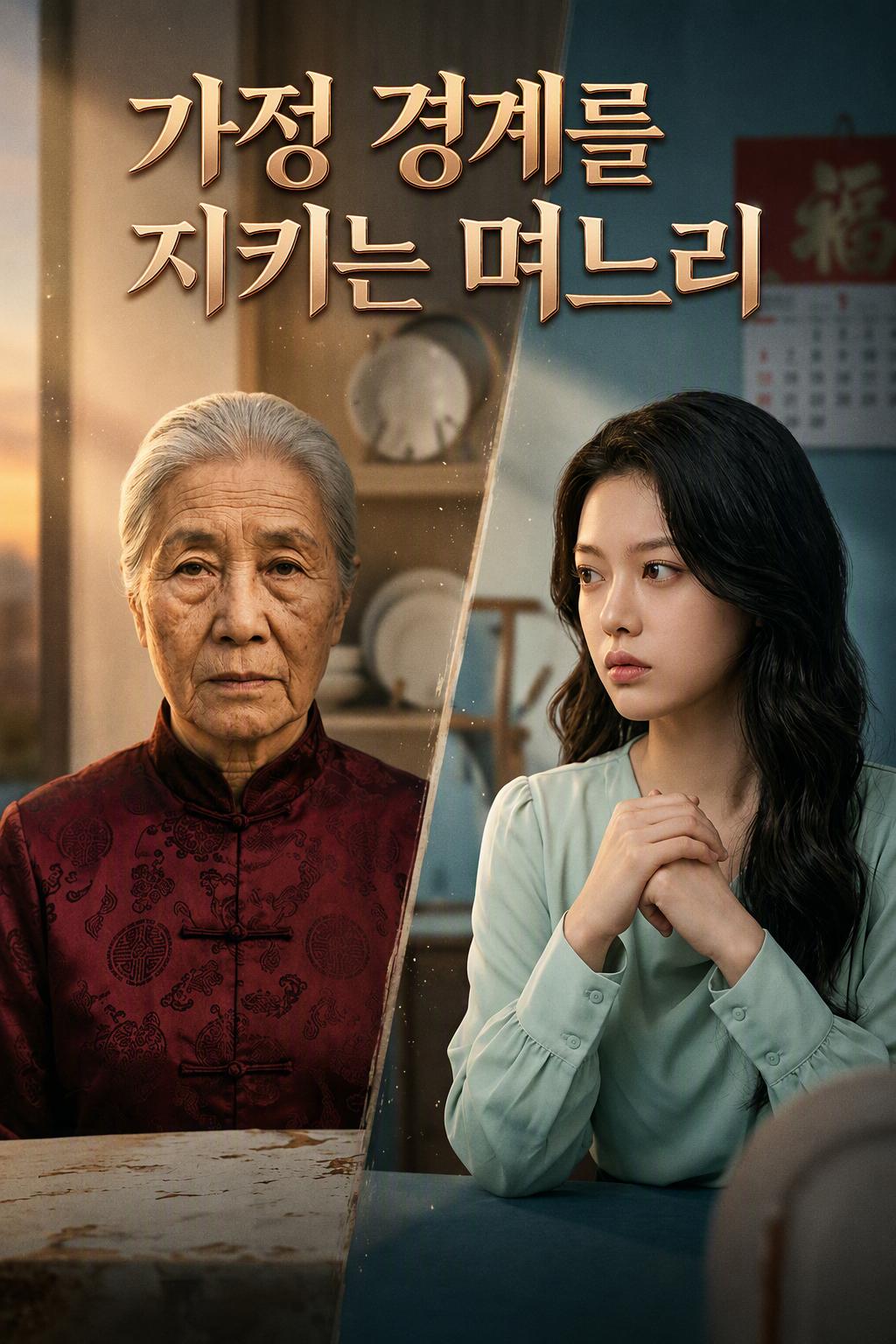 가정 경계를 지키는 며느리