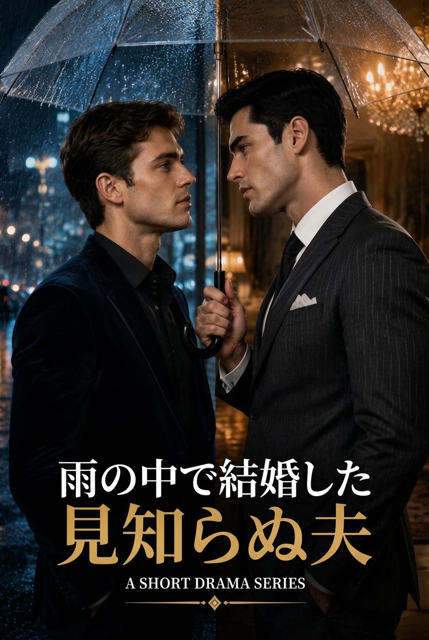 雨の中で結婚した見知らぬ男