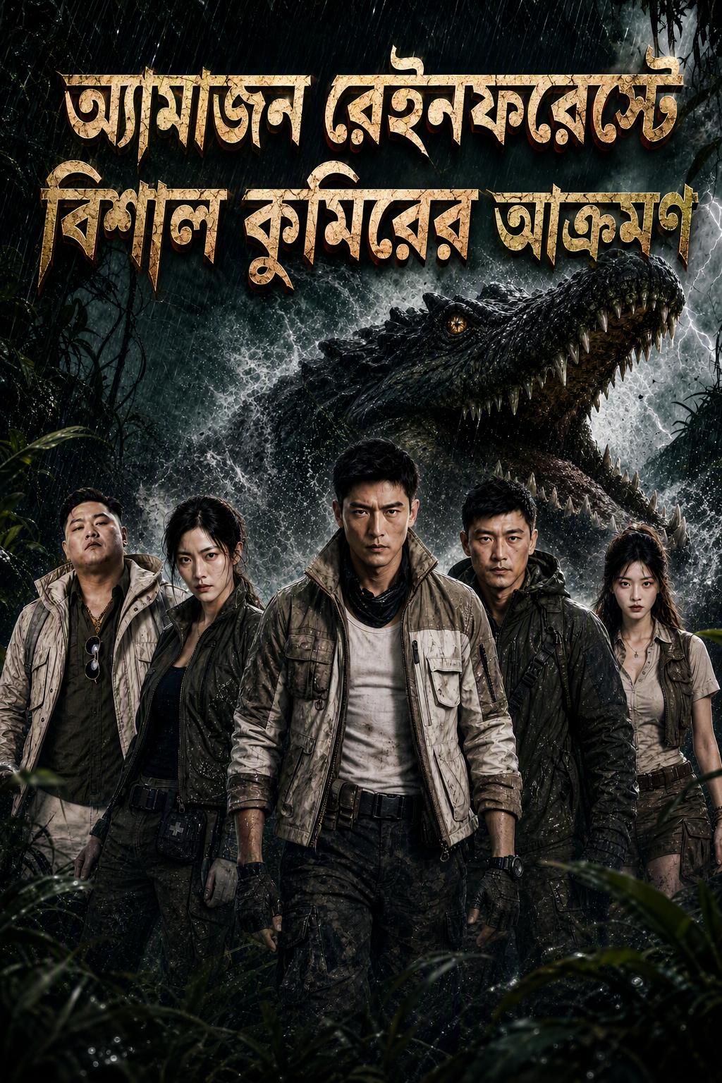দৈত্যাকার কুমিরের আক্রমণ