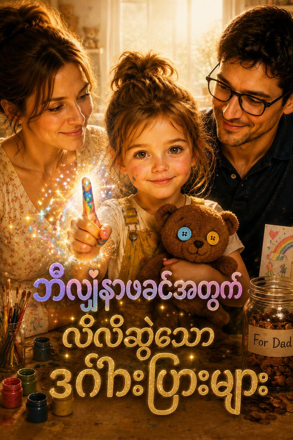 အကြွေစေ့ပုံဆွဲသည့် သမီးနှင့် ဘီလျံနာဖခင်