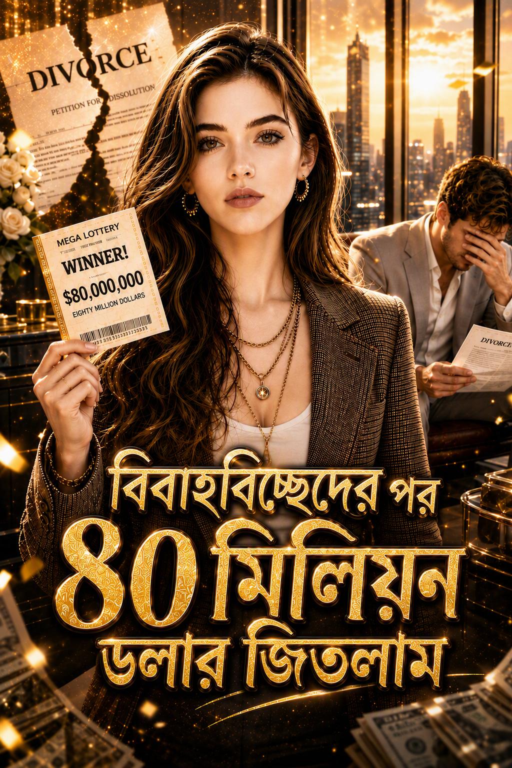 বিবাহবিচ্ছেদের পর ৮০ মিলিয়ন ডলার জিতলাম
