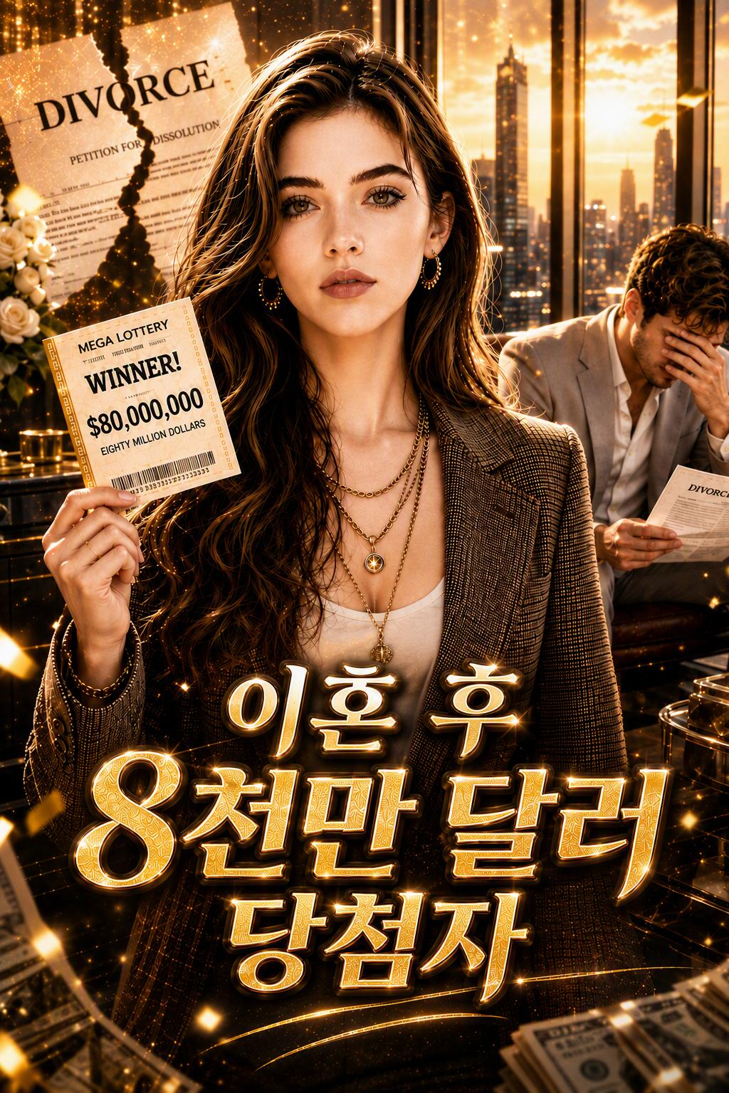 이혼 후 8천만 달러 당첨자