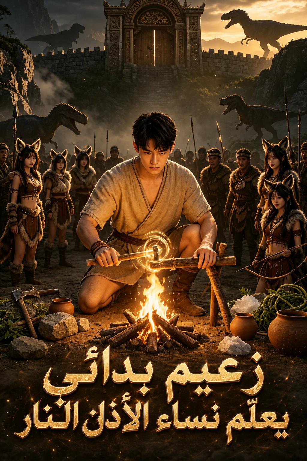 زعيم بدائي يعلّم نساء الأذان النار